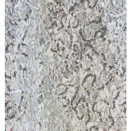 Koronka elastyczna biała FIRST SPARKLE